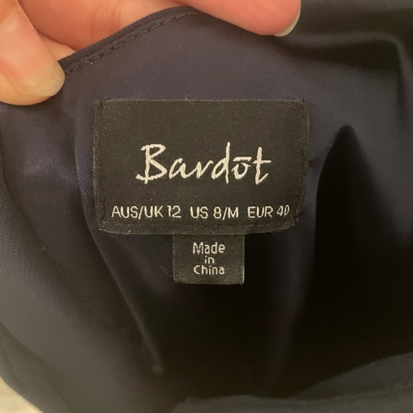 Bardot Navy Blue Cocktail Dress - Picture 3 of 4